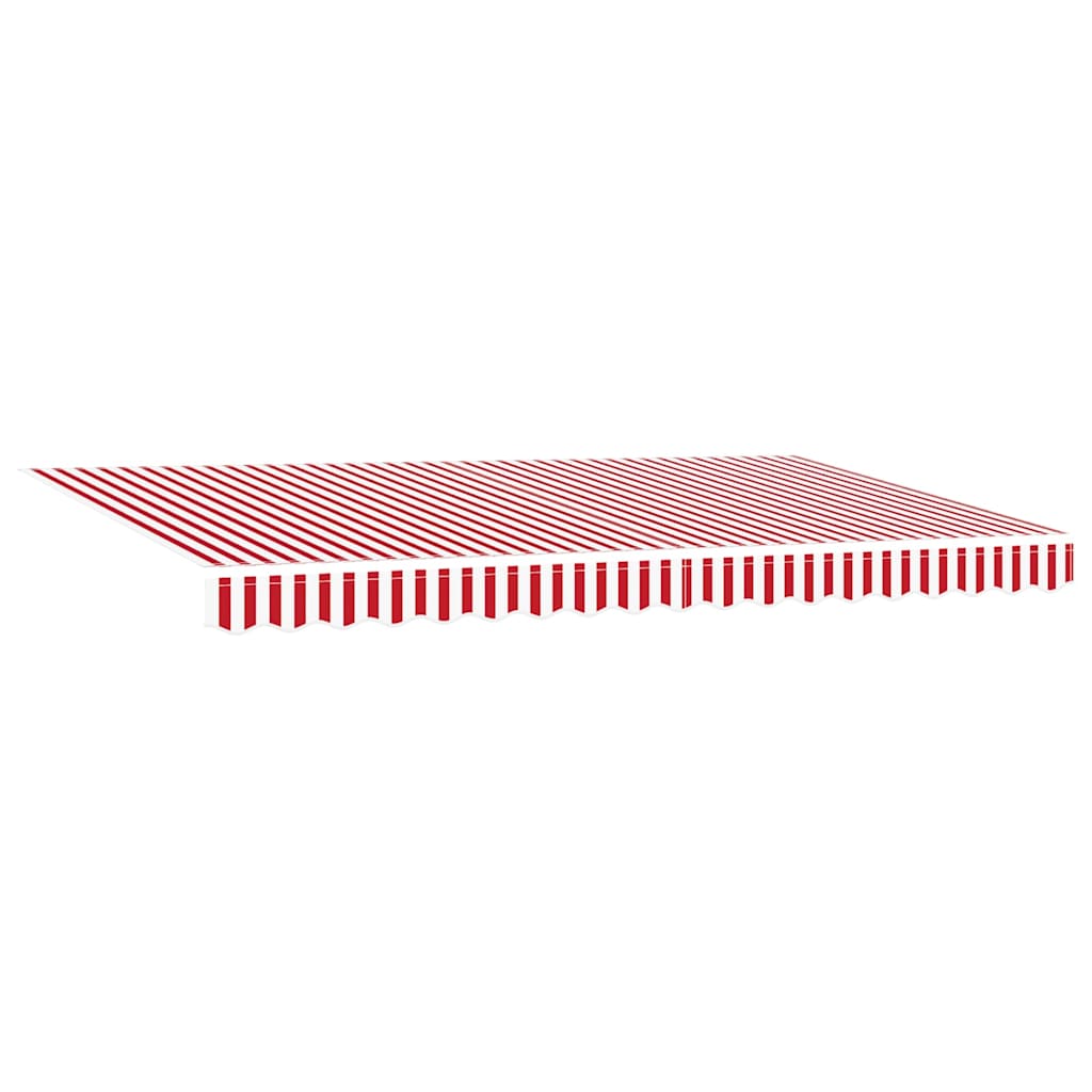 vidaXL Einziehbare Markise Rot und Weiß 400 x 200 cm