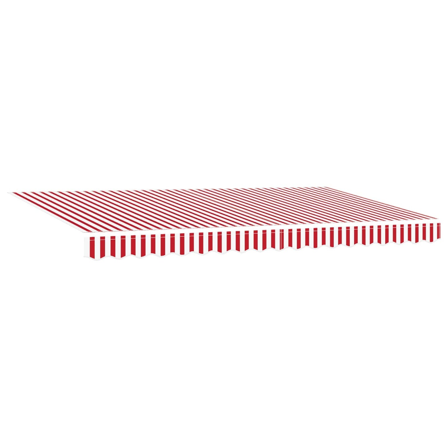 vidaXL Einziehbare Markise Rot und Weiß 400 x 200 cm