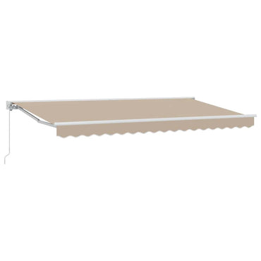 vidaXL Einziehbare Markise Beige 400x200 cm Stoff
