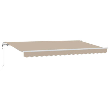 vidaXL Einziehbare Markise Beige 400 x 200 cm Polyester und Aluminium
