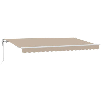 vidaXL Einziehbare Markise Beige 400 x 200 cm Polyester und Aluminium