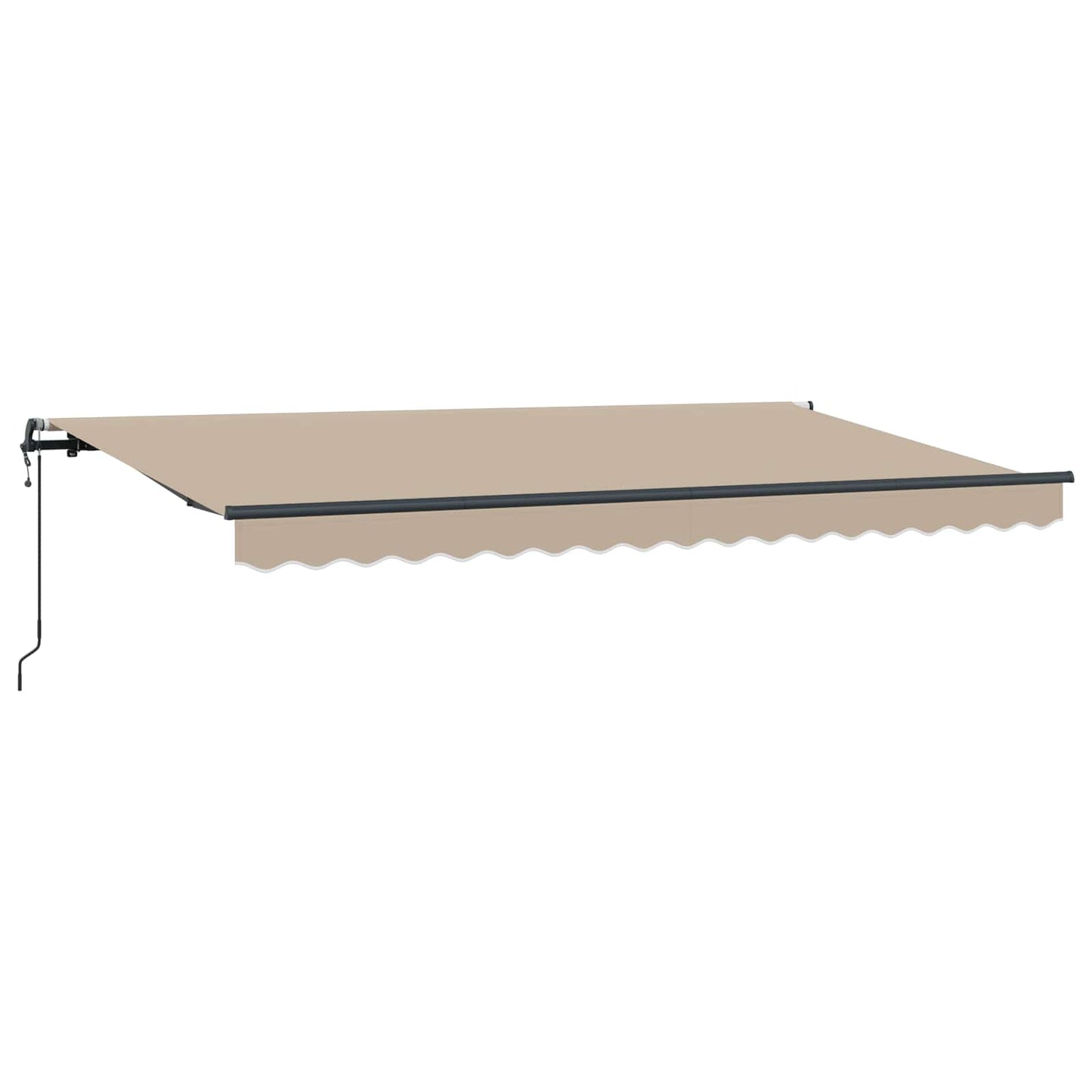 vidaXL Einziehbare Markise Beige 400 x 200 cm Polyester und Aluminium