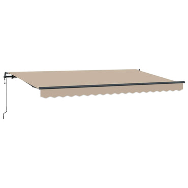 vidaXL Einziehbare Markise Beige 400 x 200 cm Polyester und Aluminium