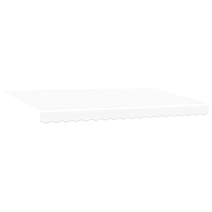 vidaXL Einziehbare Markise Weiß 400 x 200 cm Polyester und Metall