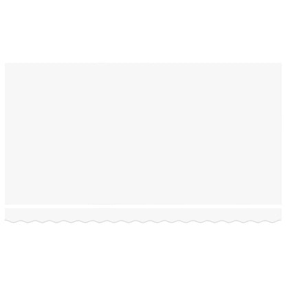 Einziehbare Markise Weiß 400 x 200 cm Stoff