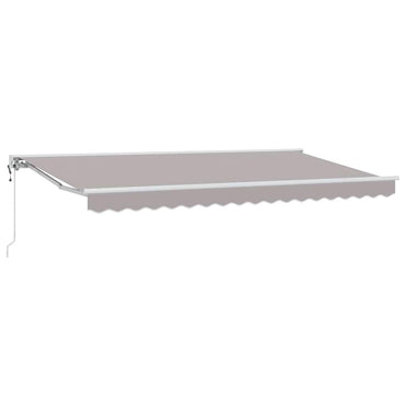 vidaXL Einziehbare Markise Hellgrau 400x200 cm Stoff