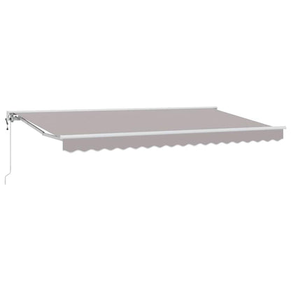 vidaXL Einziehbare Markise Hellgrau 400x200 cm Stoff