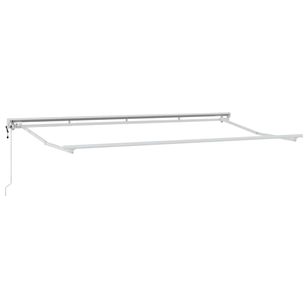 vidaXL Einziehbare Markise Hellgrau 400x200 cm Stoff