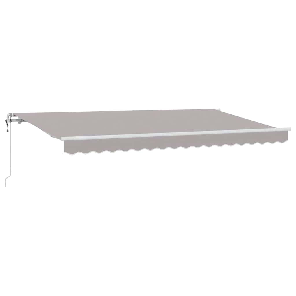 vidaXL Einziehbare Markise Hellgrau 400 x 200 cm