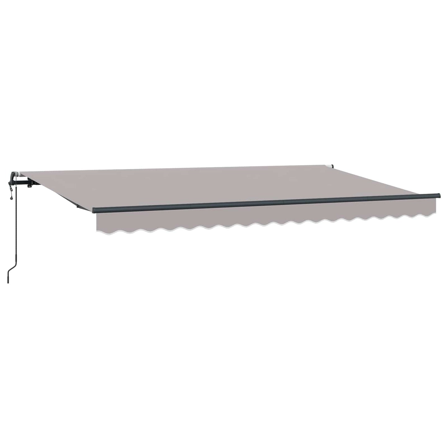 vidaXL Einziehbare Markise Hellgrau 400 x 200 cm