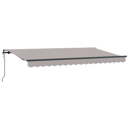 vidaXL Einziehbare Markise Hellgrau 400 x 200 cm