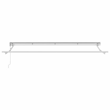 vidaXL Einziehbare Markise Grün und Weiß 400x200 cm Stoff