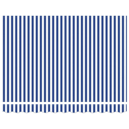 vidaXL Einziehbare Markise Blau und Weiß 300 x 250 cm