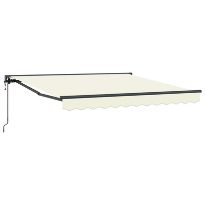 vidaXL Einziehbare Markise Creme 300 x 250 cm Polyester und Metall