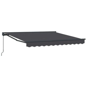 vidaXL Einziehbare Markise Anthrazit 300 x 250 cm Polyester und Metall