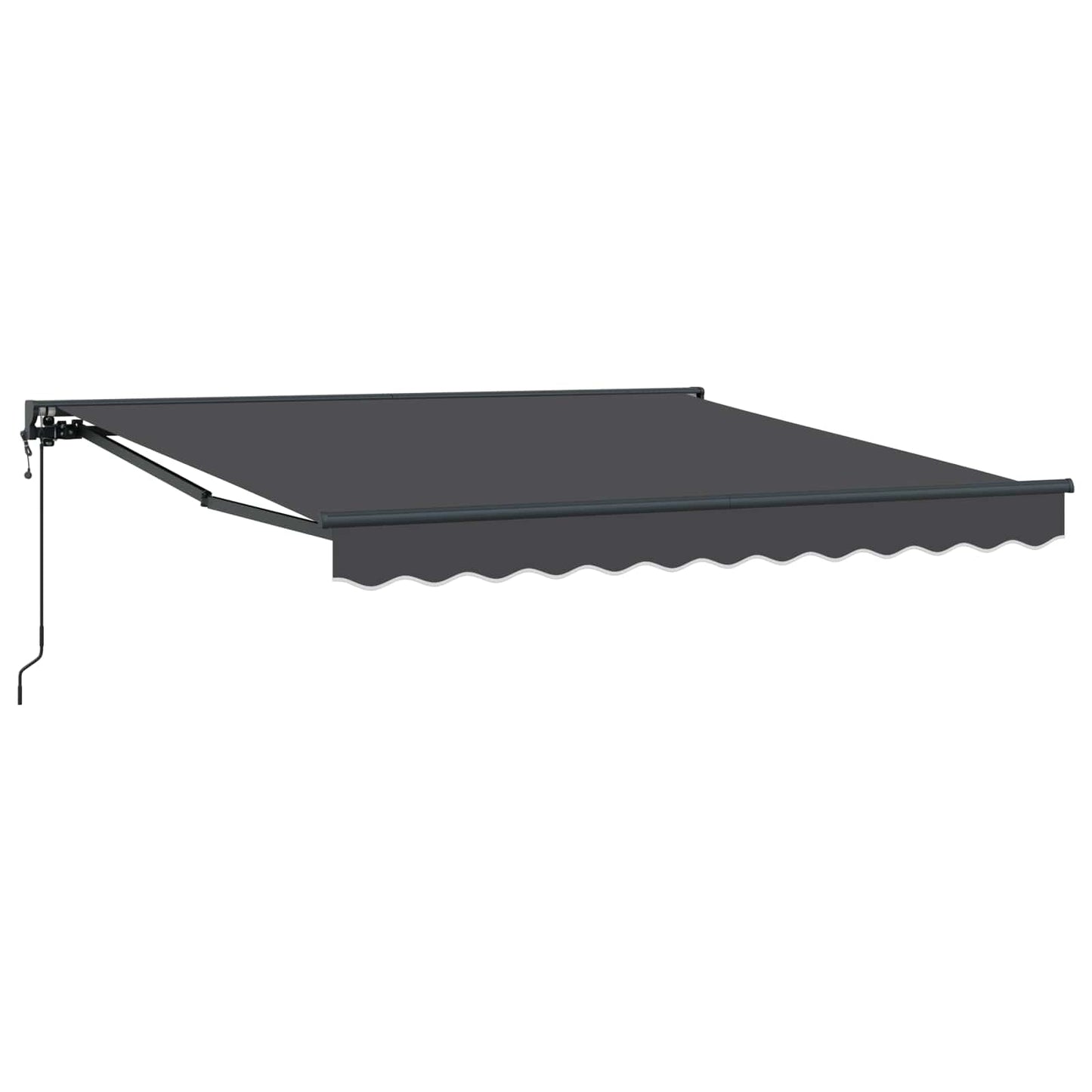 vidaXL Einziehbare Markise Anthrazit 300 x 250 cm Polyester und Metall