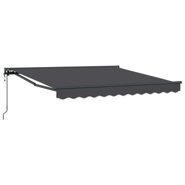 vidaXL Einziehbare Markise Anthrazit 300 x 250 cm Polyester und Metall
