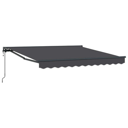 vidaXL Einziehbare Markise Anthrazit 300 x 250 cm Polyester und Metall
