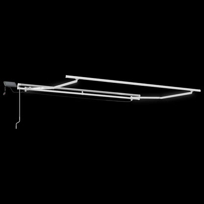 vidaXL Einziehbare Markise Orange und Braun 300 x 250 cm