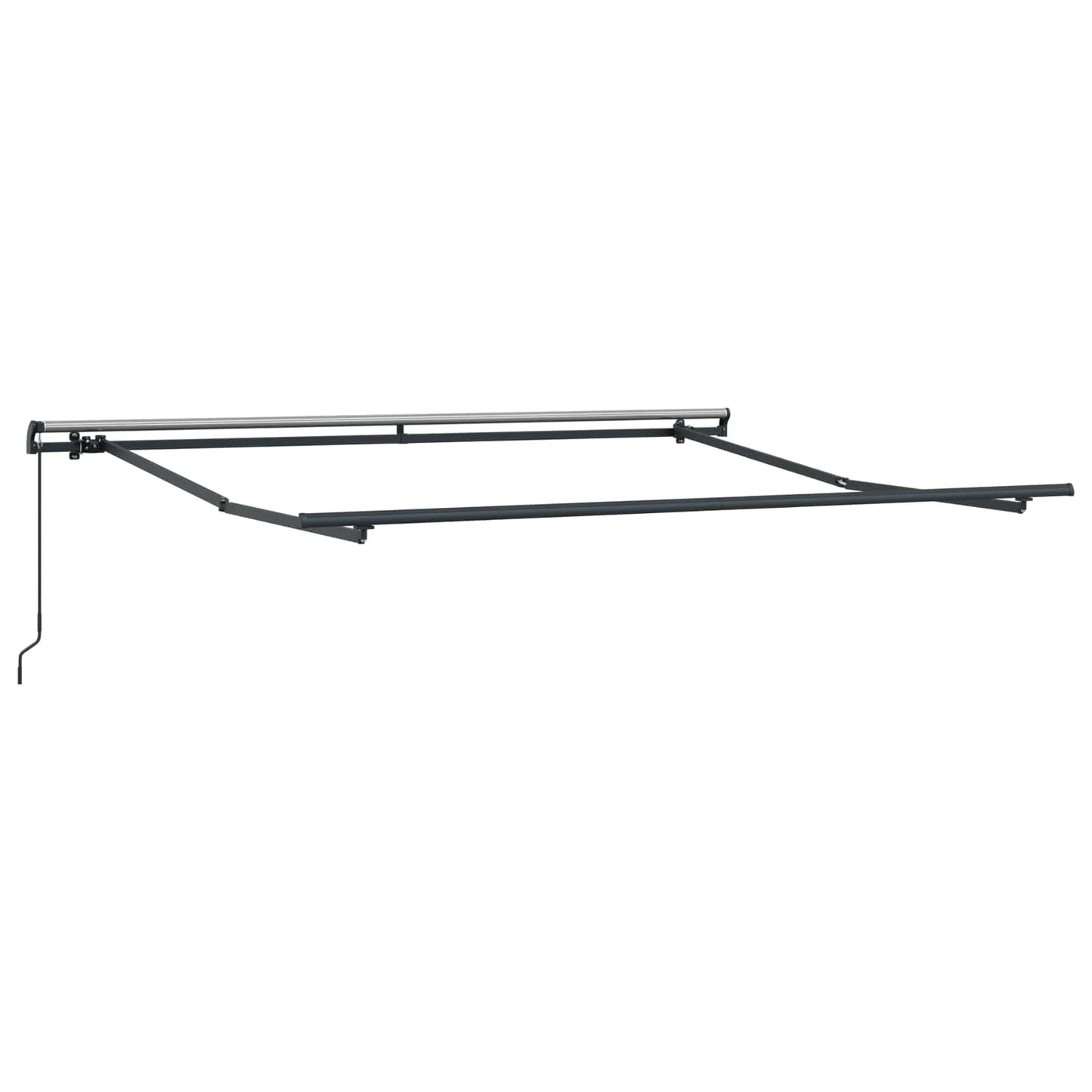 vidaXL Einziehbare Markise Orange und Braun 300 x 250 cm Stoff