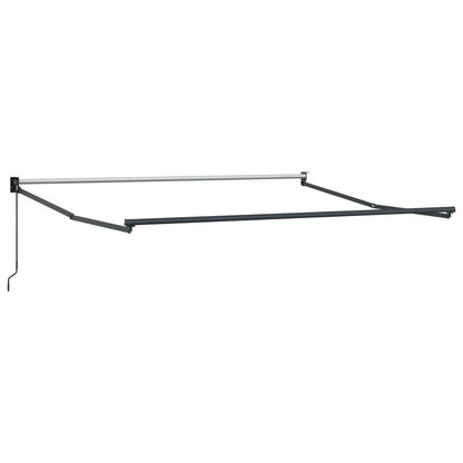 vidaXL Einziehbare Markise Gestreift Orange und Braun 300 x 250 cm