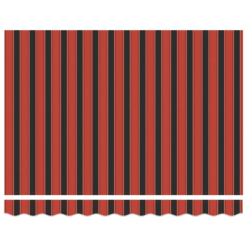 Markise Orange und Braun 300 x 250 cm Polyester und Aluminium