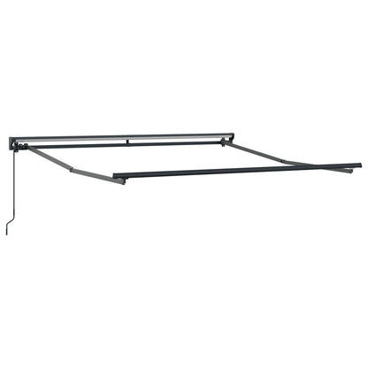 vidaXL Einziehbare Markise Orange und Schwarz 300 x 250 cm