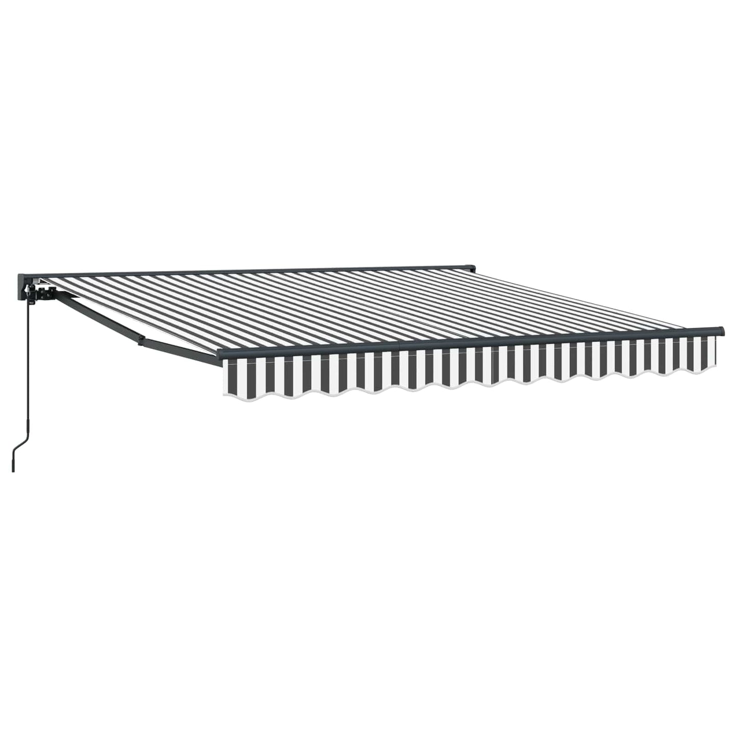 vidaXL Einziehbare Markise Anthrazit und Weiß 300 x 250 cm