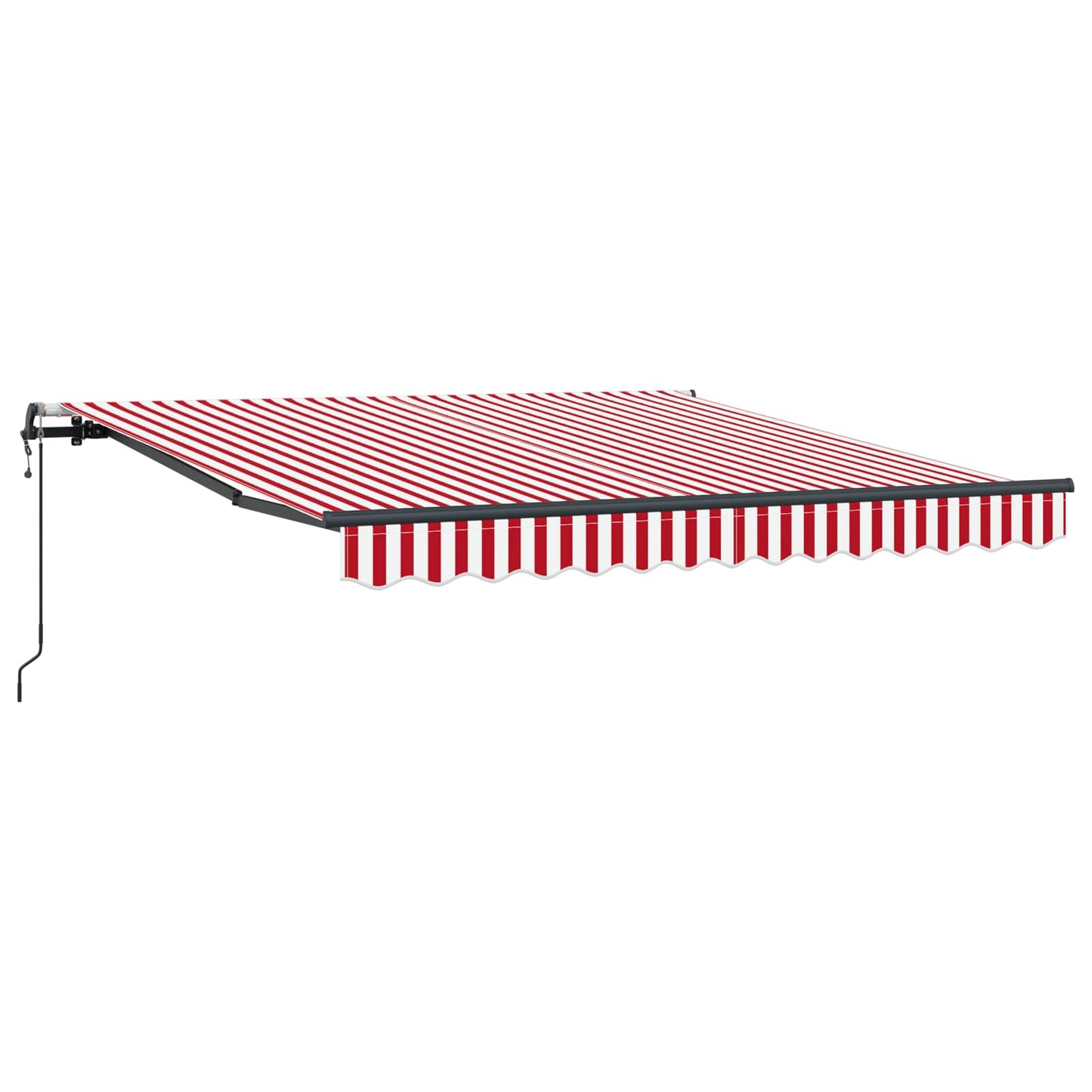 vidaXL Einziehbare Markise Rot und Weiß 300 x 250 cm