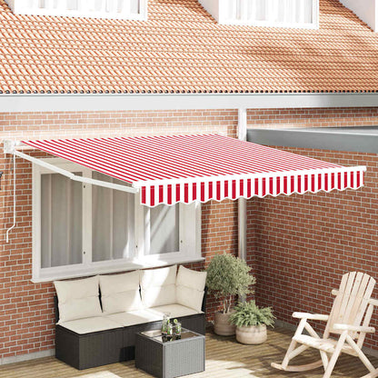 vidaXL Einziehbare Markise Rot 300 x 250 cm Stoff