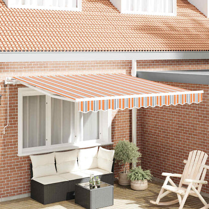 vidaXL Einziehbare Markise Mehrfarbig 300 x 250 cm Stoff