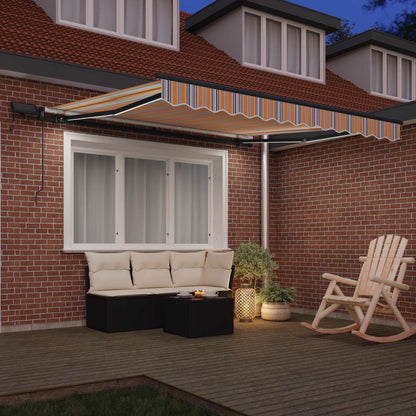 vidaXL Einziehbare Markise Mehrfarbig 300 x 250 cm Stoff