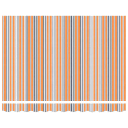 vidaXL Markise Gestreift Mehrfarbig 3 x 2,5 m Polyester und Metall