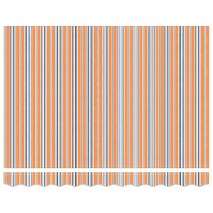 Einziehbare Markise Blau und Orange 300 x 250 cm