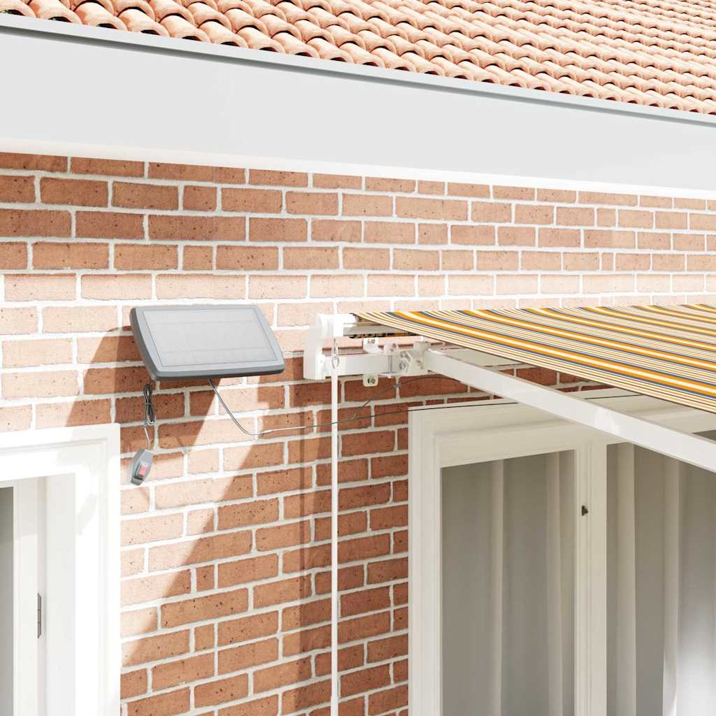 Einziehbare Markise Mehrfarbig 300 x 250 cm Stoff und Stahl