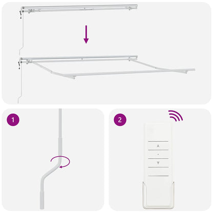 Einziehbare Markise Mehrfarbig 300 x 250 cm Stoff