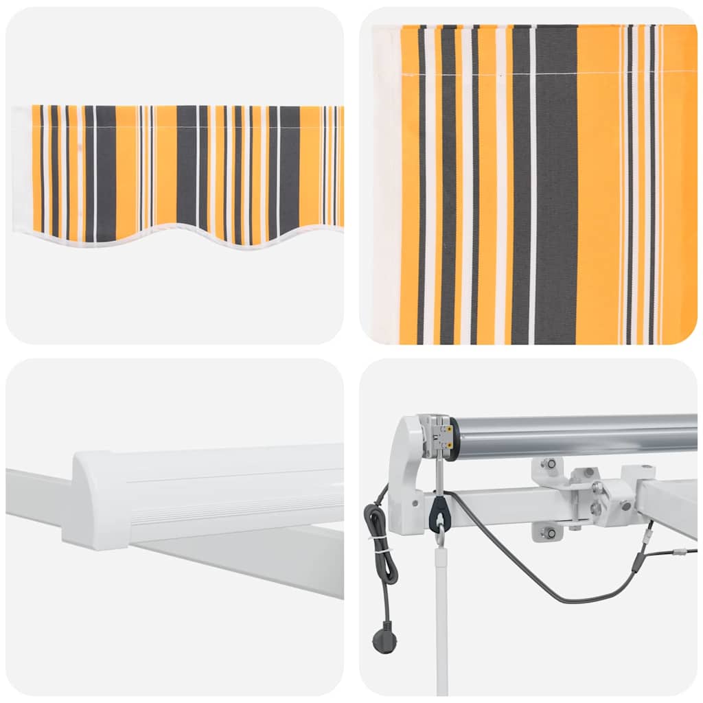vidaXL Einziehbare Markise Mehrfarbig 300 x 250 cm