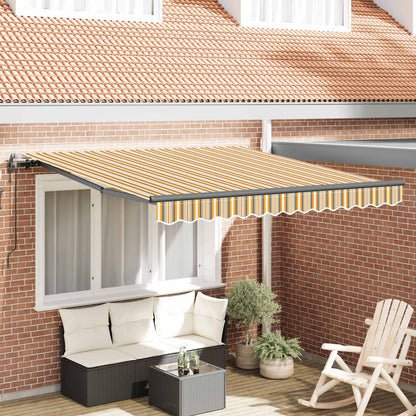 vidaXL Einziehbare Markise Mehrfarbig 300 x 250 cm Stoff und Aluminium