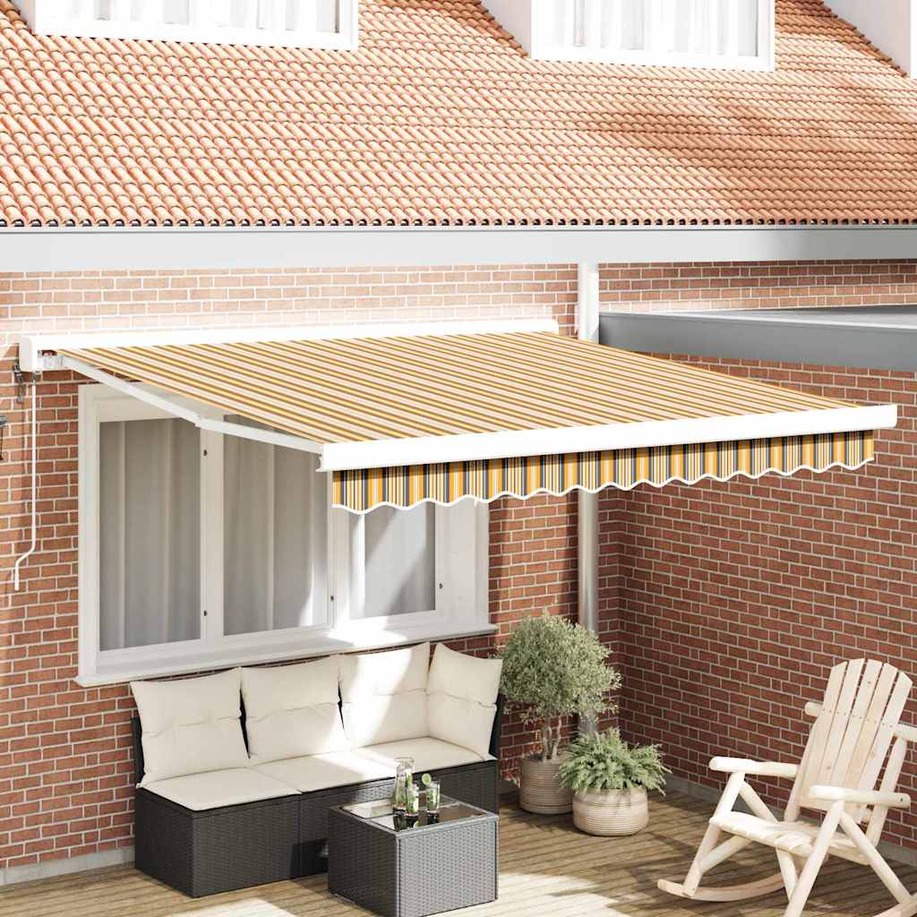 vidaXL Markise Mehrfarbig 300 x 250 x 165 cm Polyester und Aluminium