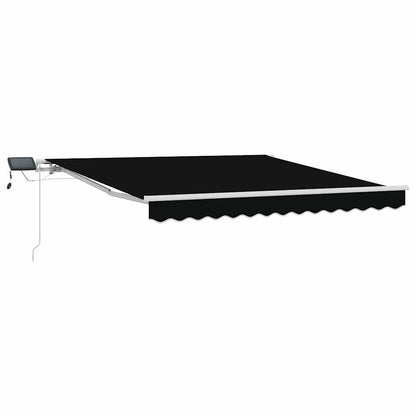 vidaXL Einziehbare Markise Schwarz 300 x 250 cm Stoff und Stahl