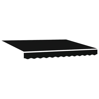 vidaXL Einziehbare Markise Schwarz 300 x 250 cm Stoff