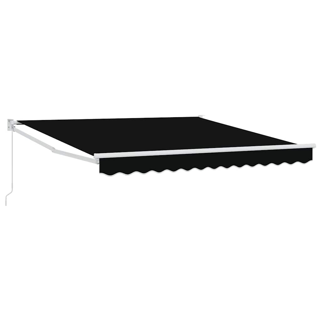 vidaXL Markise Schwarz 3 x 2,5 m Polyester und Metall