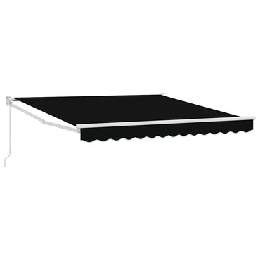 vidaXL Markise Schwarz 3 x 2,5 m Polyester und Metall