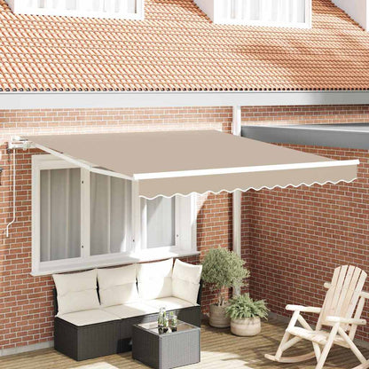 vidaXL Einziehbare Markise Beige 300 x 250 cm Stoff