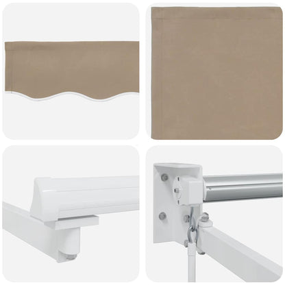 vidaXL Markise Beige 3 x 2,5 m Polyester und Metall