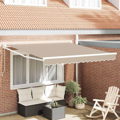 vidaXL Markise Beige 3 x 2,5 m Polyester und Metall