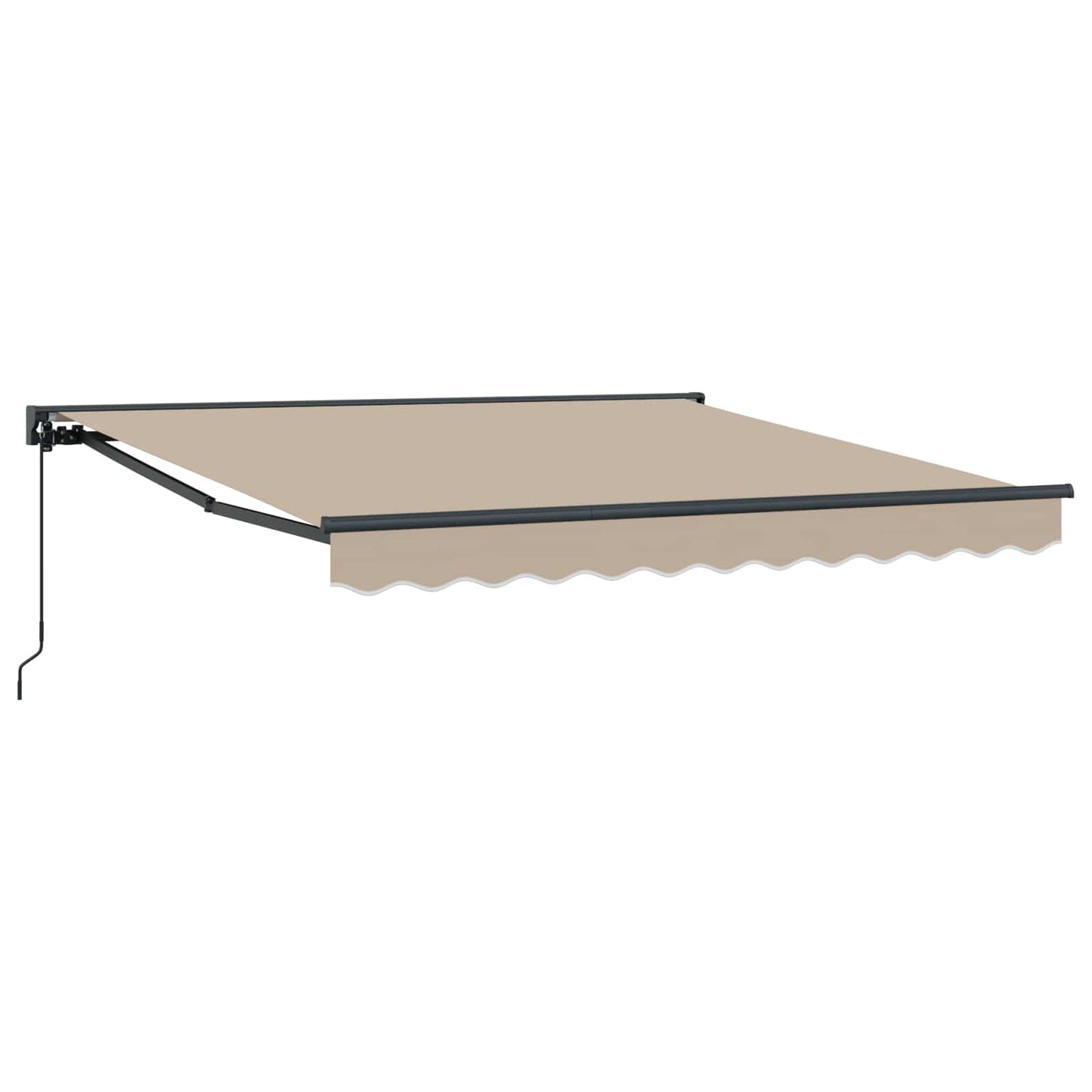 vidaXL Einziehbare Markise Beige 300 x 250 cm Polyester und Metall