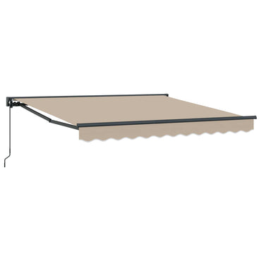 vidaXL Einziehbare Markise Beige 300 x 250 cm Polyester und Metall