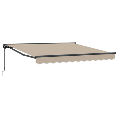 vidaXL Einziehbare Markise Beige 300 x 250 cm Polyester und Metall