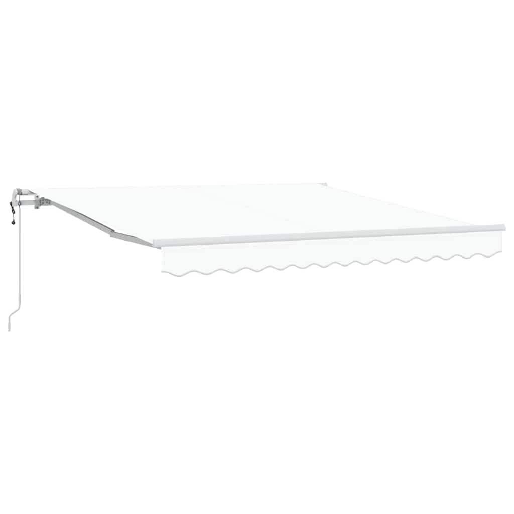 vidaXL Einziehbare Markise Weiß 300 x 250 cm Stoff
